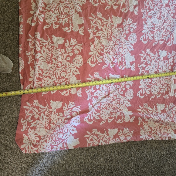 X2 Lands' End Floral Pink and White Duvet Cover FULL - Picture 10 of 12